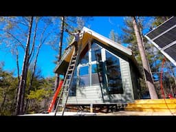 Cabin Exterior is DONE - Offgrid Cabin Build