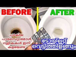 മഞ്ഞപിടിച്ച ഏത് ടോയ്‌ലെറ്റും വെട്ടിത്തിളങ്ങാൻ ഒരൂ പുത്തൻ ഐഡിയ |Bathroom cleaning tips |Cleaning tips