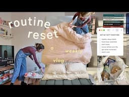 ROUTINE RESET 🧚 healthy habits, batch cooking, cleaning and self care