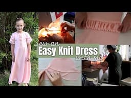 Sew A Girl's Dress With Me, Sew Your Own Mennonite Style Knit Dress