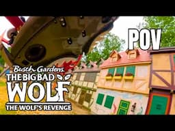 The Big Bad Wolf: The Wolf's Revenge FRONT ROW POV | Busch Gardens Williamsburg