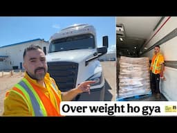 Scale pe Truck weight over bura fas gya | Truck Driver  life | 734