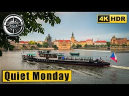 Quiet Monday Evening Walk in Prague | Kampa Island & Lesser Town | 4K HDR
