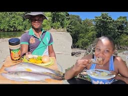 Catch, Clean Ñ Cook Snook || Lovely Day On The Beach