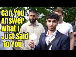 Speakers Corner - Young Christians Expose Ali Dawah's Argument So Bad Muslims Deleted This Video