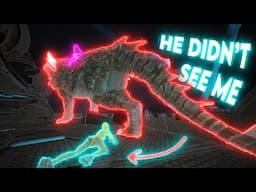 He Had NO Idea I Was HIDING in His Custom Cave...  ARK 6 Hours Online Raid