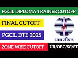 PGCIL CUTOFF 2025||PGCIL REGION WISE CUTOFF|PGCIL EXPECTED CUTOFF 2025||PGCIL DIPLOMA TRAINEE CUTOFF