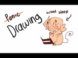 Pulling an all nighter , draw with me  || Clip studio paint