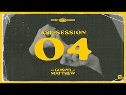 (ASL) Secret Church 25: Matthew–Part 4: The Community Who Makes Their Lives Count