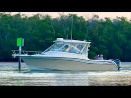 Lots of Boats Heading Out of Wiggins Pass at  Sunrise in North Naples, FL | Sunday, April 27, 2025