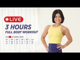 3 HOURS Pilates Full Body Workout For Beginners