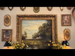 Vintage Summer Decorating in the Living Room || Beautiful Estate Sale Finds