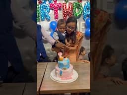 First Birthday Celebration 🥳🎂 #baby #babyboy #shorts #birthday
