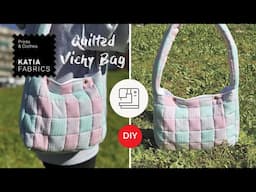 Cose un Bolso Acolchado con Tela Vichy Katia Fabrics 🪡💖