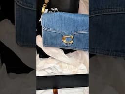 💙DENIM LOVERS; WHAT DO YOU THINK? 👉🏾WOULD YOU ROCK THIS COACH DENIM TABBY HANDBAG?? ⭐️