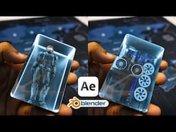 How to Create VFX CGI shot in Blender using After Effects advanced camera track | Full tutorial