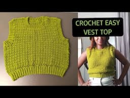 Beginner Crochet Summer Top | Easy Lemon Peel Stitch Tutorial