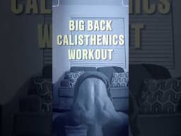 Big Back Calisthenics Workout 💪🏽