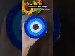 Evil eye textured art | #evileye #nazarbattu #texturedartwork #craft #diy #origami #craft
