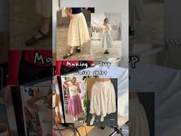 Making a drop waist skirt à la Sandy Liang
