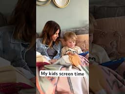 My kids screen time…