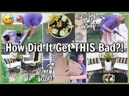 COMPLETE TRANSFORMATION 😳 I Can’t Believe I Let My Porch Get THIS Bad… power washing + new decor!!