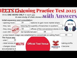 IELTS Listening Actual Test 2025 with Answers | 05.03.2025