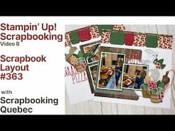 Scrapbook Layout # 363/Double Page (Stampin' Up!/Video 8)