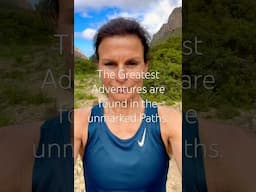 The Greatest Adventures are found in the unmarked Paths #marathontraining #fitness #nutrition
