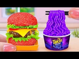 Top of Delicious Food 😋 How To Make Mini Burger and Spaghetti with Meatballs 💘 Tina Mini Cooking