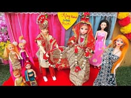 Barbie Doll All Day Routine In Indian Village/Sita Ki Kahani Part-349/Barbie Doll Bedtime Story||