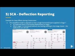 Webinar 5(7): Deflection reporting in Staged Construction Analysis