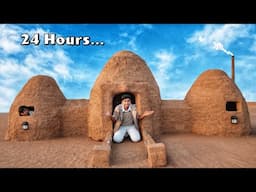 Living 24 hours in mud house challenge