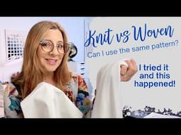 Sewing with Knits vs Wovens: The Adrienne Blouse
