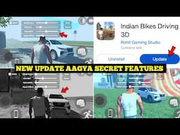 Finally Indian Bike Driving 3D New Update 😍💯| New Update Secret Features Cheat Code | Harsh in Game