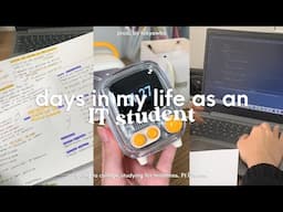 💻 days in my life as an IT student: going to college, studying for midterms. Ft Divoom Tiivoo 2