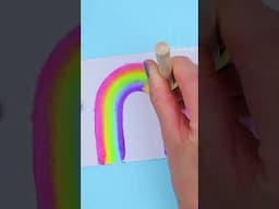 Rainbow Painting Hack You NEED To Try! 🌈 #shorts #youtubeshorts #shortsfeed #painting