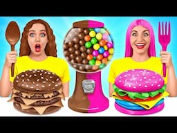 Real Food vs Chocolate Food Challenge | Amazing Kitchen Recipes by Multi DO Fun Challenge