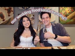 OUR WEDDING FOOD TASTE TESTING!! Picking Our Wedding Food!