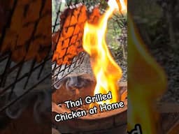 Juicy, smoky Thai grilled chicken—so good! Who’s craving this? #ThaiFood #Shorts