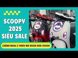 Chênh Nhau 2 Triệu Nhưng SCOOPY Ngon Hơn Vision -  Giá Scoopy 2025 SIÊU SALE | CUA VLog61