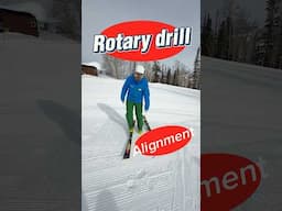 Functional alignment for rotary movements in skiing