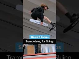 Trampolining  for Skiing ⛷️ | #skiing #shorts