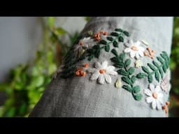 Look this idea with hand embroidery to make beautiful gift | water bottle holder