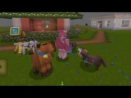 A stranger gives me cute animals! (+town tour) | Marla Crafts #minecraft #kawaiiworldhouse #kawaii ‼