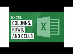 Excel Modifying Columns, Rows, and Cells