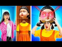 If the Doll from Squid Game Was Real! We Found the Squid Game Doll in Our School by Crafty Hype