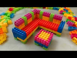 Satisfying DIY L shaped Sofa /ASMR Building Blocks/block game /lego building fun#asmr#buildingblocks