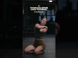 3D spine movement.. thoracic spine CARs explained 👀 #mobility