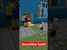 Minecraft - Hello Neighbor Evine Girersek Ne Olur ? #trend #minecraft #shorts